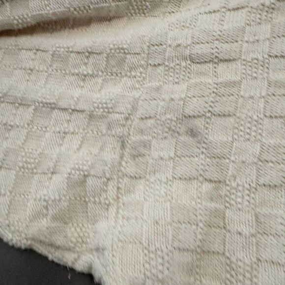 Lake Harmony Men’s Round Neck Square Knit Sweater Size XL 100% Cotton - Picture 6 of 11